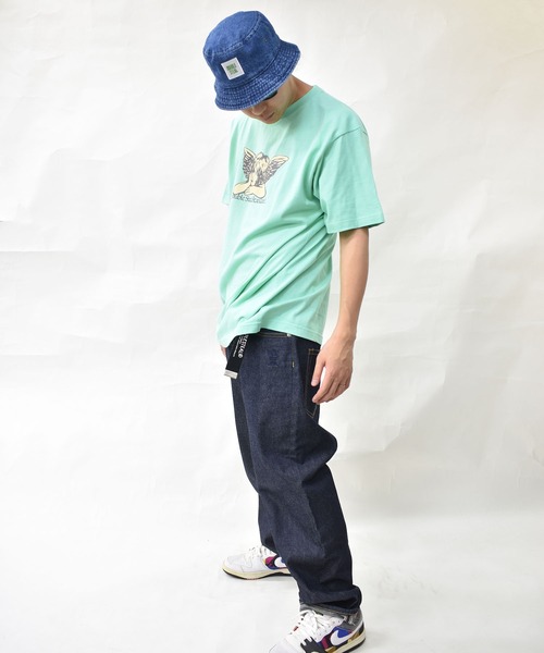 DOUBLE STEAL（ダブルスティール）の「エンジェル Tシャツ（Tシャツ/カットソー・メンズ・ライトベージュ/ブラック/ホワイト/ミント・LARGE/X-LARGE/XX-LARGE/MEDIUM）」の16枚目の写真