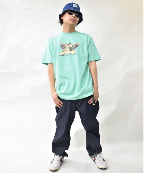 DOUBLE STEAL（ダブルスティール）の「エンジェル Tシャツ（Tシャツ/カットソー・メンズ・ライトベージュ/ブラック/ホワイト/ミント・LARGE/X-LARGE/XX-LARGE/MEDIUM）」の17枚目の写真