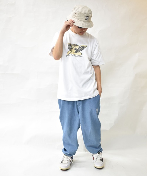 DOUBLE STEAL（ダブルスティール）の「エンジェル Tシャツ（Tシャツ/カットソー・メンズ・ライトベージュ/ブラック/ホワイト/ミント・LARGE/X-LARGE/XX-LARGE/MEDIUM）」の6枚目の写真