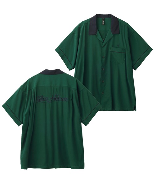 SILAS(サイラス)の「S/S BOWLING SHIRT(シャツ/ブラウス・メンズ・ブラック/ホワイト/グリーン・M/L/XL)」の3枚目の写真