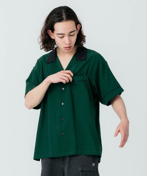 SILAS(サイラス)の「S/S BOWLING SHIRT(シャツ/ブラウス・メンズ・ブラック/ホワイト/グリーン・M/L/XL)」の14枚目の写真