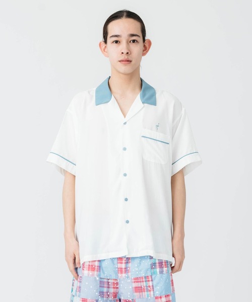 SILAS(サイラス)の「S/S BOWLING SHIRT(シャツ/ブラウス・メンズ・ブラック/ホワイト/グリーン・M/L/XL)」の22枚目の写真