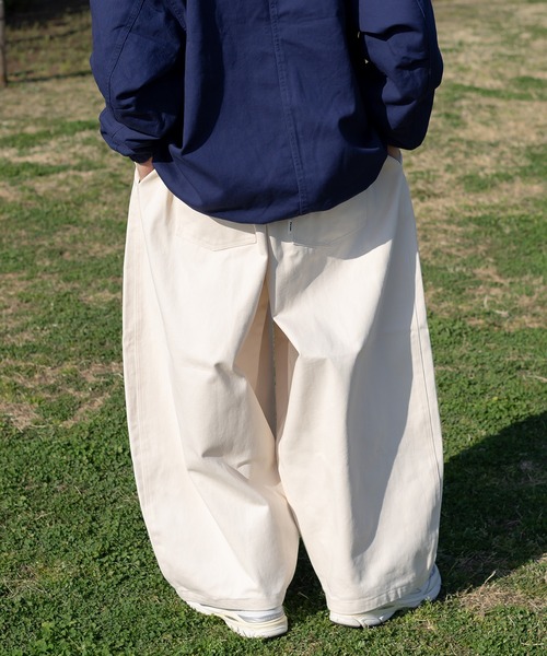Perushu（ペルーシュ）の「ワイドバルーンパンツ（その他パンツ・メンズ・オレンジ/その他/ブラウン/アイボリー・LARGE/MEDIUM/SMALL）」の9枚目の写真