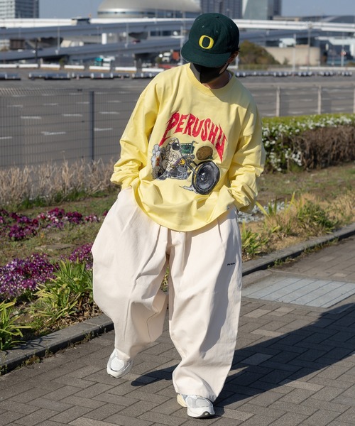 Perushu（ペルーシュ）の「ワイドバルーンパンツ（その他パンツ・メンズ・オレンジ/その他/ブラウン/アイボリー・LARGE/MEDIUM/SMALL）」の15枚目の写真