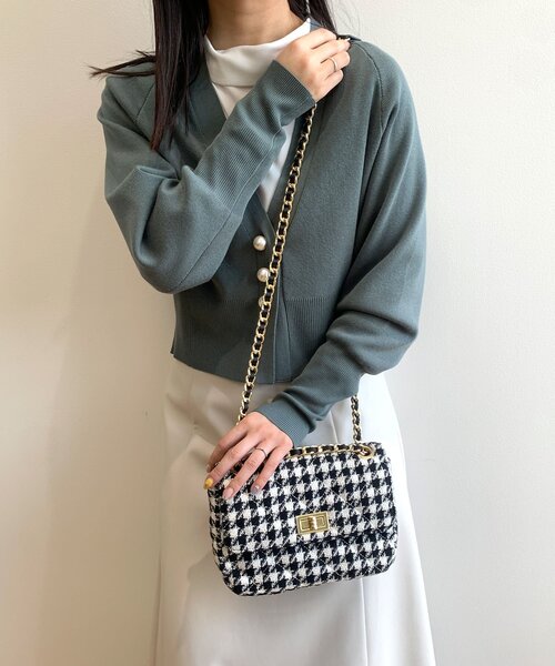 OPAQUE.CLIP（オペークドットクリップ）の「◆キルティングチェーンミニショルダーバッグ【2WAY】（ショルダーバッグ・レディース・ブラック系1/ブルー系5/ブラック・00）」の4枚目の写真