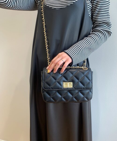 OPAQUE.CLIP（オペークドットクリップ）の「◆キルティングチェーンミニショルダーバッグ【2WAY】（ショルダーバッグ・レディース・ブラック系1/ブルー系5/ブラック・00）」の13枚目の写真