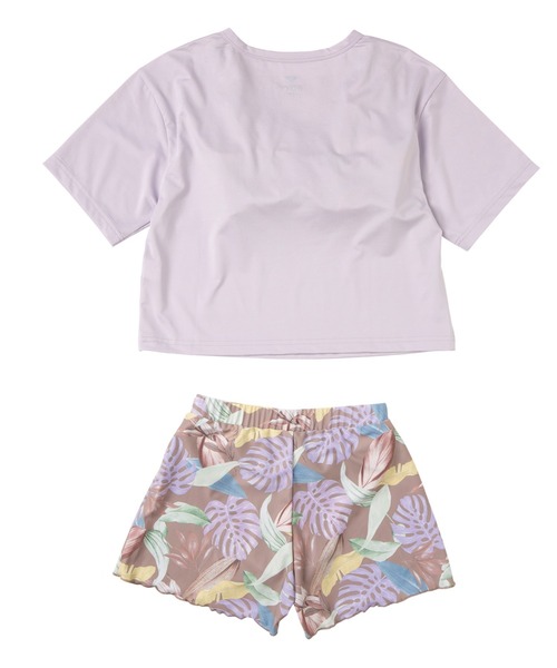 ROXY(ロキシー)の「MINI ON THE BEACH/ロキシーキッズ3点セット水着(水着・キッズ・パープル/ブラウン・110/120/130/140/150)」の9枚目の写真