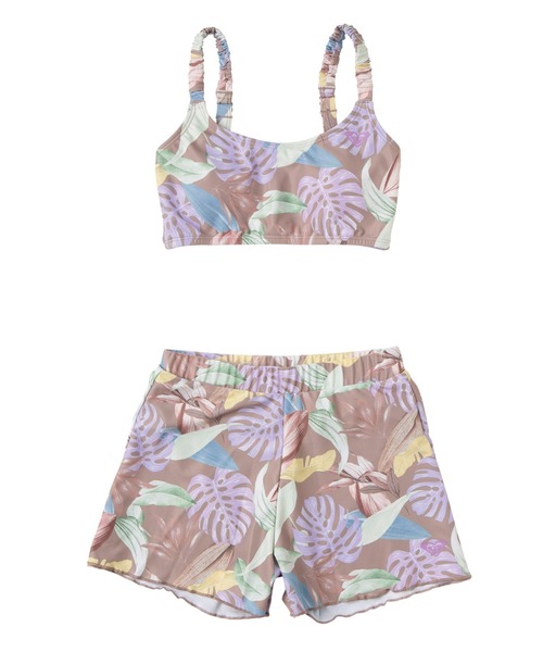 ROXY(ロキシー)の「MINI ON THE BEACH/ロキシーキッズ3点セット水着(水着・キッズ・パープル/ブラウン・110/120/130/140/150)」の6枚目の写真