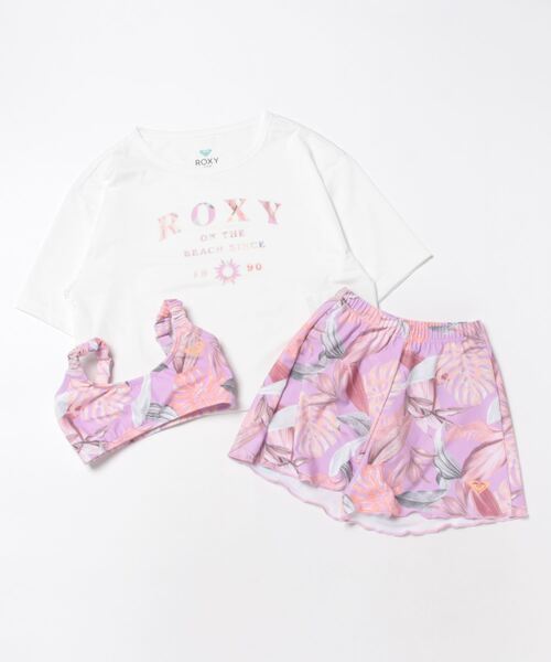 ROXY(ロキシー)の「MINI ON THE BEACH/ロキシーキッズ3点セット水着(水着・キッズ・パープル/ブラウン・110/120/130/140/150)」の8枚目の写真
