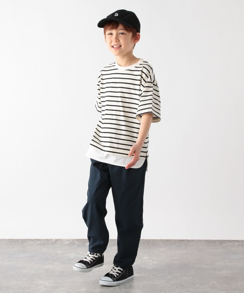 GLOBAL WORK（グローバルワーク）の「ヘビロッTEEレイヤード半袖/162593（Tシャツ/カットソー・キッズ・ホワイト/ブラック/ブルー系その他/ベージュ系その他/カーキ/ブルー・140cm/130cm/160cm/110cm/100cm/150cm/120cm）」の7枚目の写真