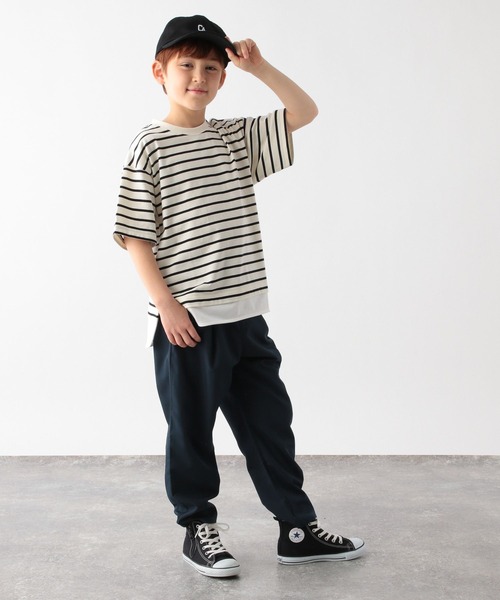 GLOBAL WORK（グローバルワーク）の「ヘビロッTEEレイヤード半袖/162593（Tシャツ/カットソー・キッズ・ホワイト/ブラック/ブルー系その他/ベージュ系その他/カーキ/ブルー・140cm/130cm/160cm/110cm/100cm/150cm/120cm）」の8枚目の写真