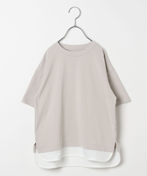 GLOBAL WORK（グローバルワーク）の「ヘビロッTEEレイヤード半袖/162593（Tシャツ/カットソー・キッズ・ホワイト/ブラック/ブルー系その他/ベージュ系その他/カーキ/ブルー・140cm/130cm/160cm/110cm/100cm/150cm/120cm）」の19枚目の写真