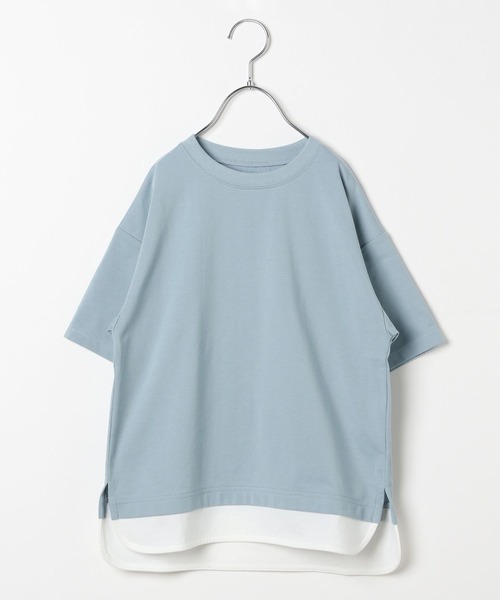 GLOBAL WORK（グローバルワーク）の「ヘビロッTEEレイヤード半袖/162593（Tシャツ/カットソー・キッズ・ホワイト/ブラック/ブルー系その他/ベージュ系その他/カーキ/ブルー・140cm/130cm/160cm/110cm/100cm/150cm/120cm）」の21枚目の写真