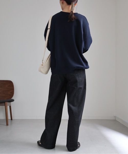 ap retro(アプレトロ)の「センターシームデニムパンツ / ワイドデニムパンツ(デニムパンツ・レディース・ブラック/インディゴブルー・LARGE/MEDIUM)」の21枚目の写真
