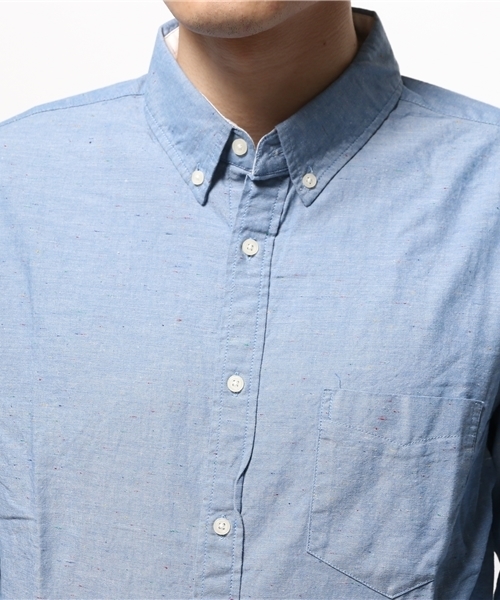OUTLET（アウトレット）の「【Ciaopanic】カラーネップシャンブレー7S（シャツ/ブラウス・メンズ・ブルー・MEDIUM/LARGE）」の6枚目の写真
