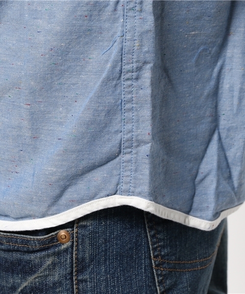 OUTLET（アウトレット）の「【Ciaopanic】カラーネップシャンブレー7S（シャツ/ブラウス・メンズ・ブルー・MEDIUM/LARGE）」の9枚目の写真