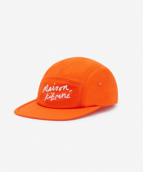 【夏季シーズン】【MAISON KITSUNE】Mini Handwriting キャップ Maison Kitsune（メゾンキツネ）の「MINI HANDWRITING 5P CAP