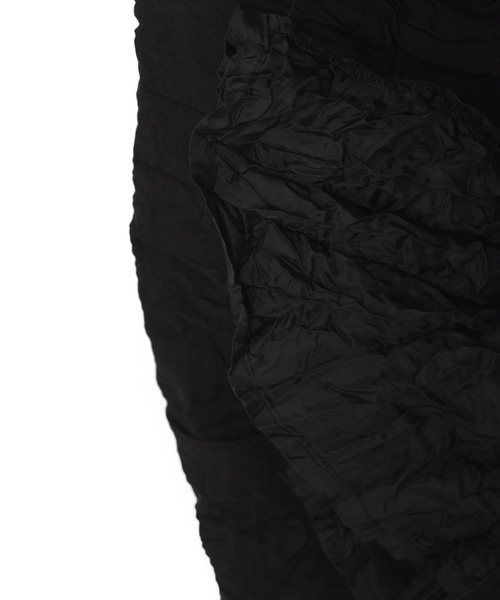 w closet（ダブルクローゼット）の「しわ加工キャミワンピース（ワンピース・レディース・ブラック/アイボリー/サックスブルー/モカ・FREE）」の12枚目の写真