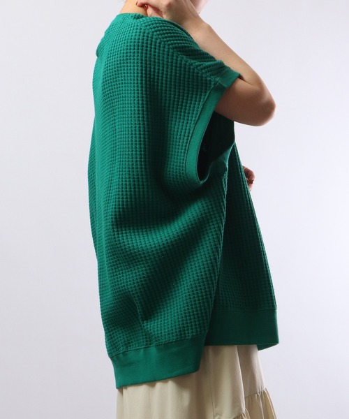 FUNALIVE（ファンアライブ）の「ビッグワッフルBIGベスト（ベスト・メンズ・アイボリー/ブラック/ブルー/グリーン/チャコール/イエロー・M/L）」の13枚目の写真