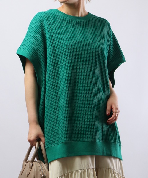 FUNALIVE（ファンアライブ）の「ビッグワッフルBIGベスト（ベスト・メンズ・アイボリー/ブラック/ブルー/グリーン/チャコール/イエロー・M/L）」の12枚目の写真