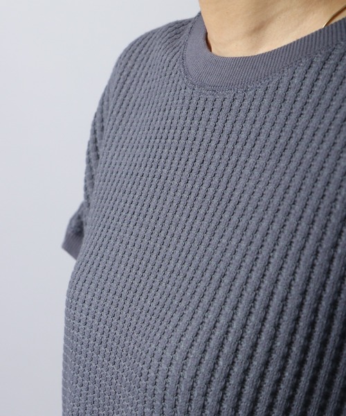 FUNALIVE（ファンアライブ）の「ビッグワッフルBIGベスト（ベスト・メンズ・アイボリー/ブラック/ブルー/グリーン/チャコール/イエロー・M/L）」の8枚目の写真