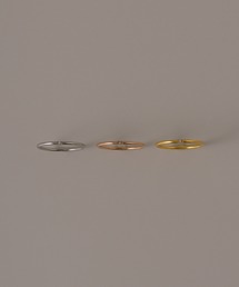 muku | 金属アレルギー対応 ワンポイントジルコンストーンリング/サージカルステンレス/316L(リング)