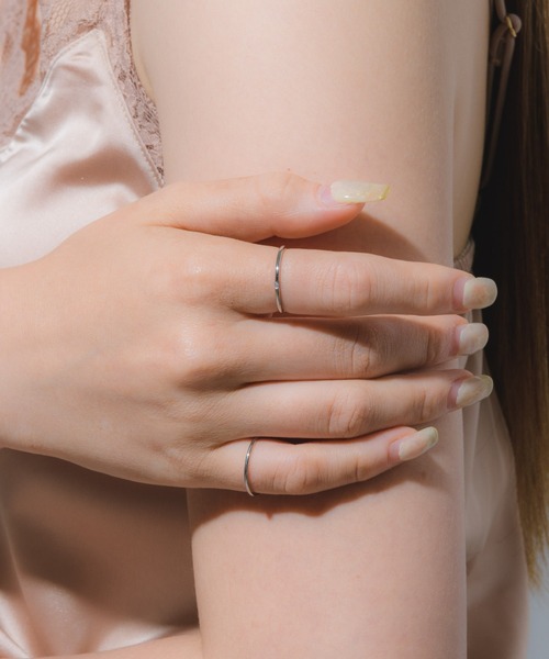 muku（ムク）の「金属アレルギー対応 ワンポイントジルコニアストーンリング/サージカルステンレス/316L（リング・レディース・シルバー/ゴールド/シャンパン・11/9/7/13）」の11枚目の写真