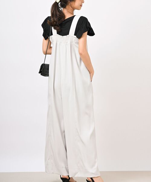 rps（アールピーエス）の「ワイドサロペット（サロペット/オーバーオール・レディース・アイボリー/ネイビー/ブラック・フリー）」の11枚目の写真