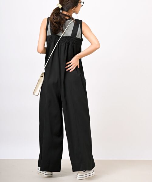 rps（アールピーエス）の「ワイドサロペット（サロペット/オーバーオール・レディース・アイボリー/ネイビー/ブラック・フリー）」の12枚目の写真