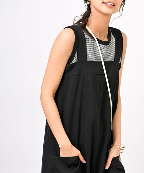 rps（アールピーエス）の「ワイドサロペット（サロペット/オーバーオール・レディース・アイボリー/ネイビー/ブラック・フリー）」の9枚目の写真