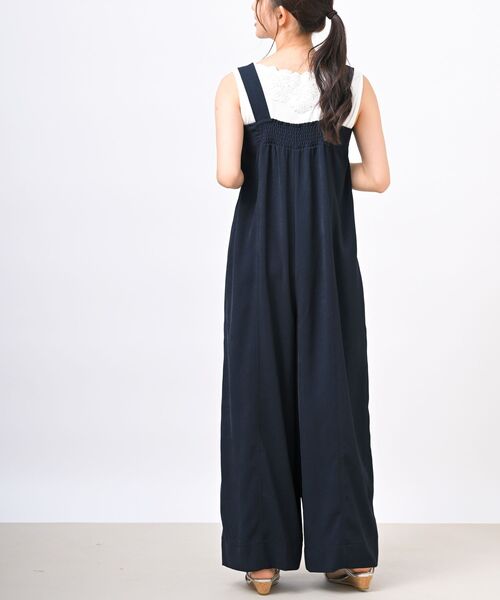 rps（アールピーエス）の「ワイドサロペット（サロペット/オーバーオール・レディース・アイボリー/ネイビー/ブラック・フリー）」の13枚目の写真