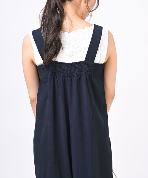rps（アールピーエス）の「ワイドサロペット（サロペット/オーバーオール・レディース・アイボリー/ネイビー/ブラック・フリー）」の20枚目の写真