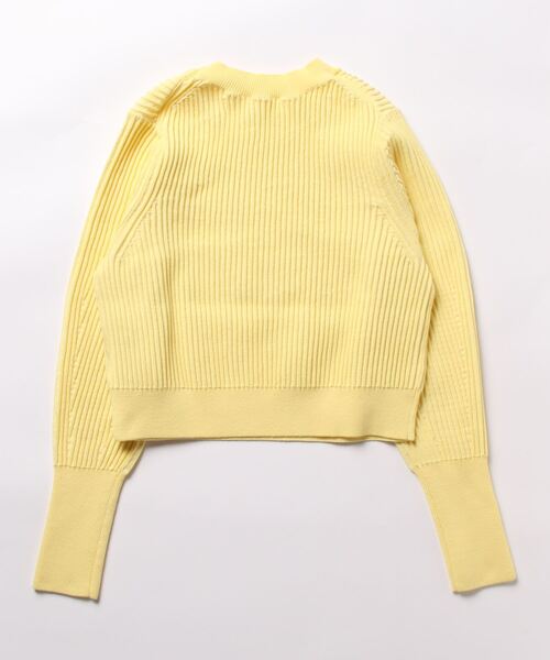 STRAWBERRY-FIELDS（ストロベリーフィールズ）の「エレナコットン　ニット（ニット/セーター・レディース・ライトブルー/ピンク/オフホワイト/イエロー・2）」の5枚目の写真