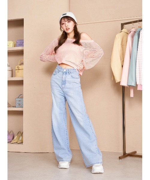 Darich トップス ジャガードメッシュニットトップス（シャツ/ブラウス）｜Darich