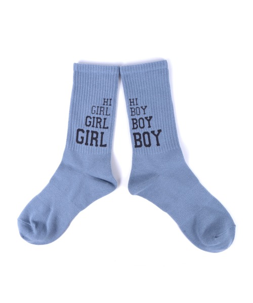 Healthknit(ヘルスニット)の「Healthknit Product/ヘルスニットプロダクト 靴下 クルーソックス ブランド ロゴ スポーツ ストリート ハイソックス(ソックス/靴下・メンズ・サックスブルー/グリーン/ホワイト系1/ブラック系1/ブラック系2/ホワイト系2・25-27CM)」の7枚目の写真