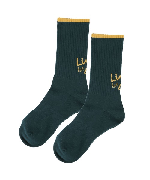 Healthknit(ヘルスニット)の「Healthknit Product/ヘルスニットプロダクト 靴下 クルーソックス ブランド ロゴ スポーツ ストリート ハイソックス(ソックス/靴下・メンズ・サックスブルー/グリーン/ホワイト系1/ブラック系1/ブラック系2/ホワイト系2・25-27CM)」の11枚目の写真