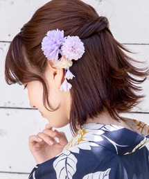 Honeys | 浴衣ダリアコサージュヘアクリップ(バレッタ/ヘアクリップ)
