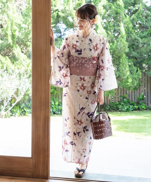 Honeys（ハニーズ）の「浴衣ダリアコサージュヘアクリップ（バレッタ/ヘアクリップ・レディース・アイボリー/ラベンダー/パープル・FREE）」の5枚目の写真