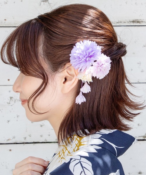 Honeys（ハニーズ）の「浴衣ダリアコサージュヘアクリップ
