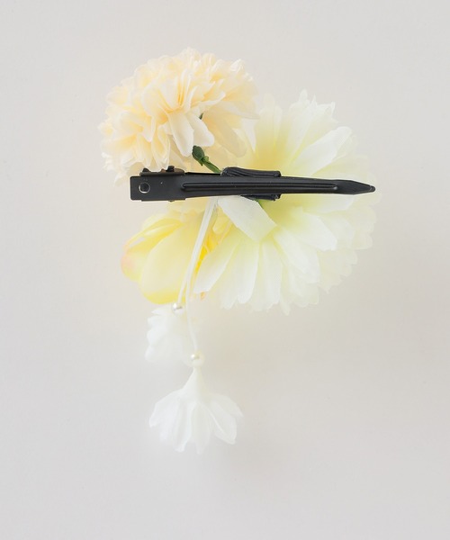 Honeys（ハニーズ）の「浴衣ダリアコサージュヘアクリップ（バレッタ/ヘアクリップ・レディース・アイボリー/ラベンダー/パープル・FREE）」の17枚目の写真