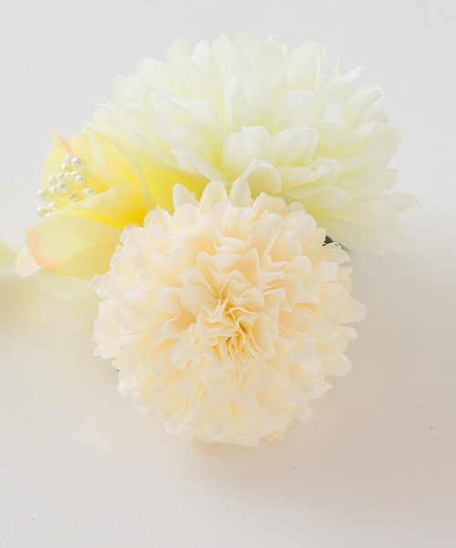 Honeys（ハニーズ）の「浴衣ダリアコサージュヘアクリップ（バレッタ/ヘアクリップ・レディース・アイボリー/ラベンダー/パープル・FREE）」の20枚目の写真