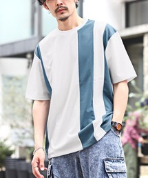梨地カラー切替BIGTシャツ