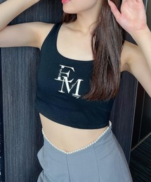 EIMY ISTOIRE | エンブロイダリーEMロゴタンクトップ(タンクトップ)