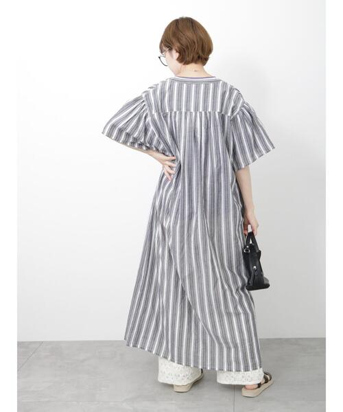 Samansa Mos2 blue（サマンサモスモスブルー）の「ストライプ