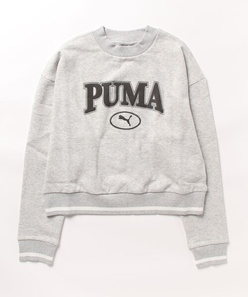 PUMA(プーマ)の「PUMA プーマ ウィメンズ PUMA SQUAD クルースウェット(スウェット・レディース・ライトグレー/レッド系その他・LARGE/X-LARGE/MEDIUM/SMALL)」の4枚目の写真