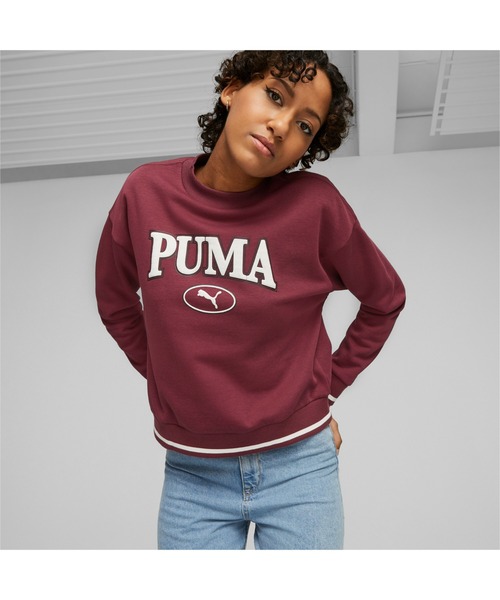 PUMA(プーマ)の「PUMA プーマ ウィメンズ PUMA SQUAD クルースウェット(スウェット・レディース・ライトグレー/レッド系その他・LARGE/X-LARGE/MEDIUM/SMALL)」の3枚目の写真