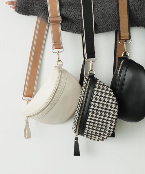 FREE'S MART（フリーズマート）の「◆ボディバッグ（ボディバッグ/ウエストポーチ・レディース・ホワイト/ブラック/ブラック系その他・ﾌﾘ-）」の22枚目の写真