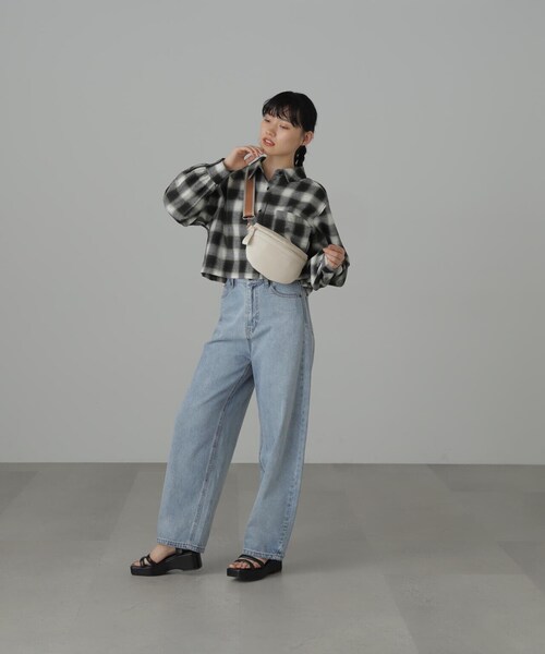 FREE'S MART（フリーズマート）の「◆ボディバッグ（ボディバッグ/ウエストポーチ・レディース・ホワイト/ブラック/ブラック系その他・ﾌﾘ-）」の5枚目の写真