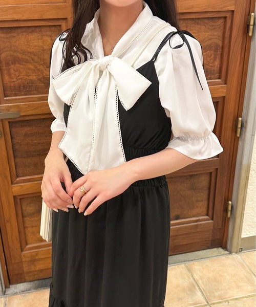 apres jour(アプレジュール)の「ピコレースアソートボウタイブラウス【ZOZOTOWN限定アイテム】(シャツ/ブラウス・レディース・ホワイト系その他/ブラック系その他/オフホワイト/グレー・フリー/X-LARGE)」の19枚目の写真