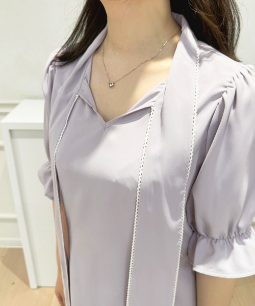 apres jour(アプレジュール)の「ピコレースアソートボウタイブラウス【ZOZOTOWN限定アイテム】(シャツ/ブラウス・レディース・ホワイト系その他/ブラック系その他/オフホワイト/グレー・フリー/X-LARGE)」の17枚目の写真
